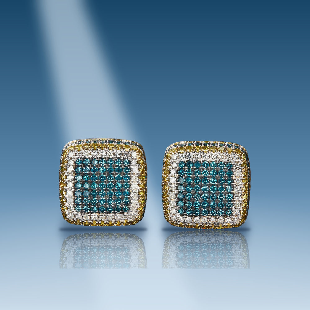1-36-ct-diamond-14-kt-gold-yellow-studs-with-blue-yellow-white-diamonds-earrings-unisex