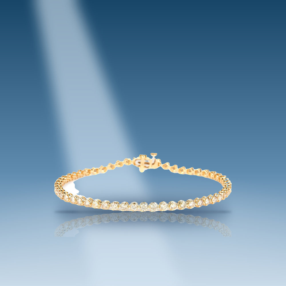 3-2-ct-diamond-10-kt-gold-yellow-tennis-bracelet-unisex-7-5-in-long-3-2-mm-wide