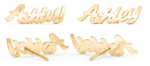 Nameplate Earrings