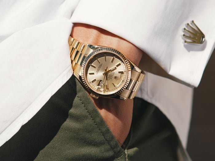 gold rolex mens watch