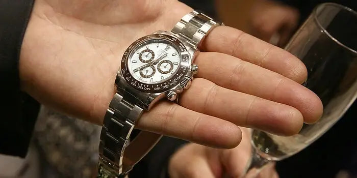 silver rolex mens watch