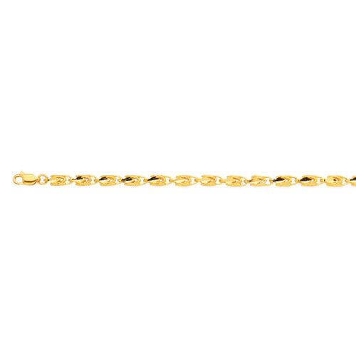 10KY 4MM TURKISH 16 CHAIN NECKLACE",10K 4MM YELLOW GOLD TURKISH 16 CHAIN NECKLACE""