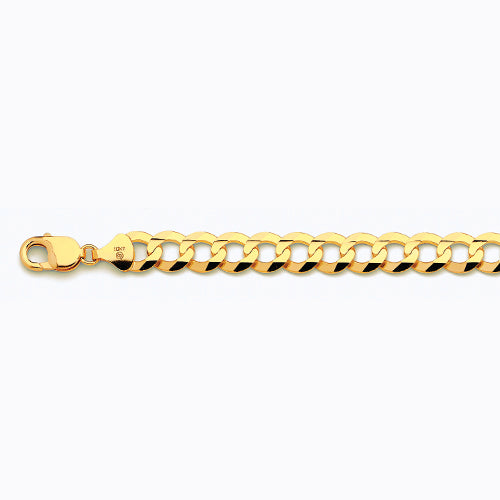 10KY 11MM SOLID CURB 30 CHAIN NECKLACE",10K 11MM YELLOW GOLD SOLID CURB 30 CHAIN NECKLACE""