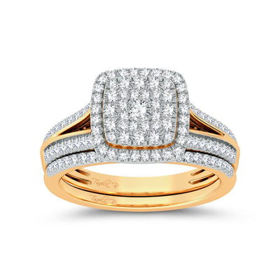 14K 0.62ct Diamond Bridal Ring