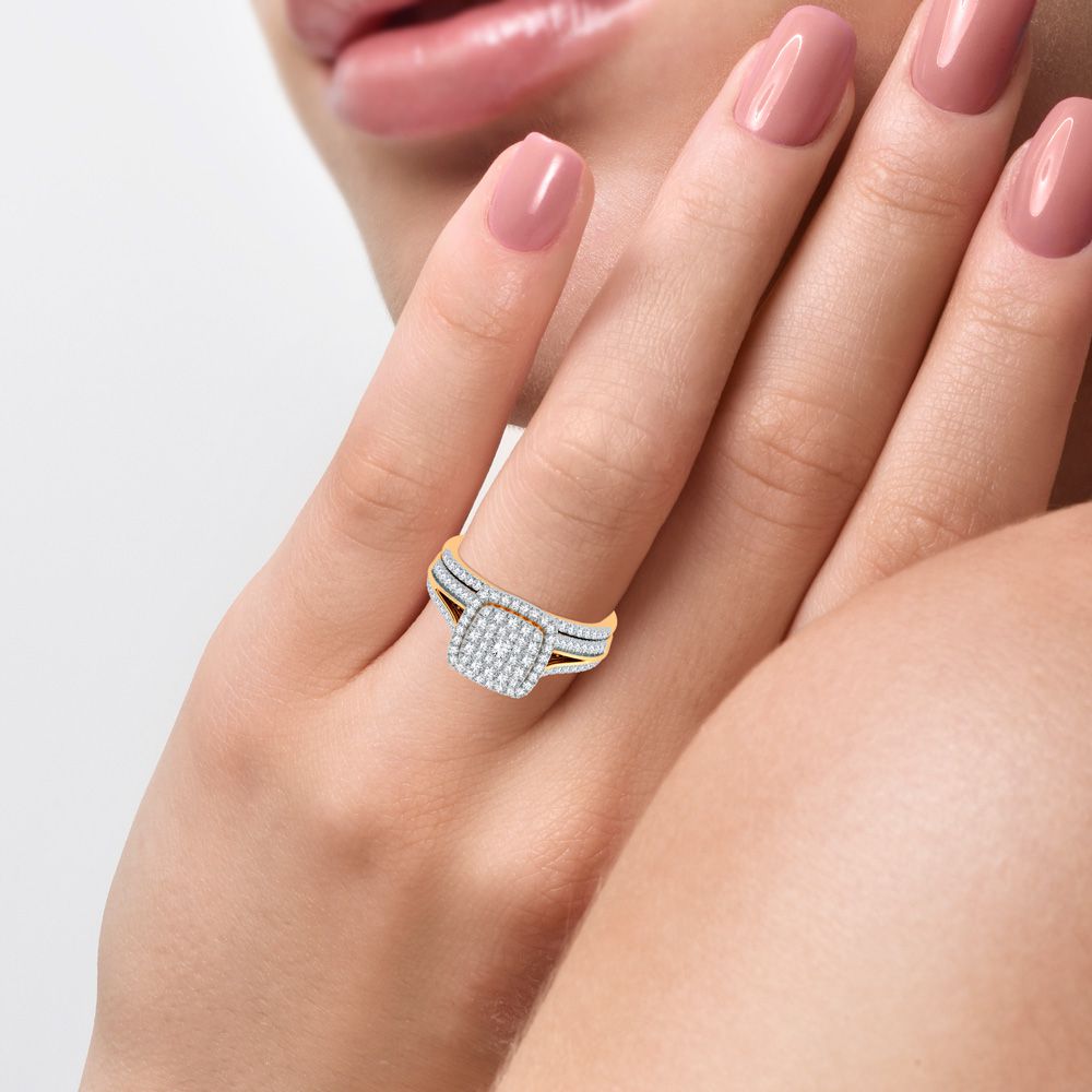 14K 0.62ct Diamond Bridal Ring