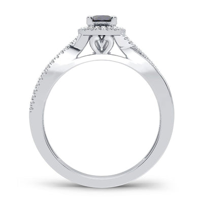 14K 0.10CT Diamond Sapphire Ring