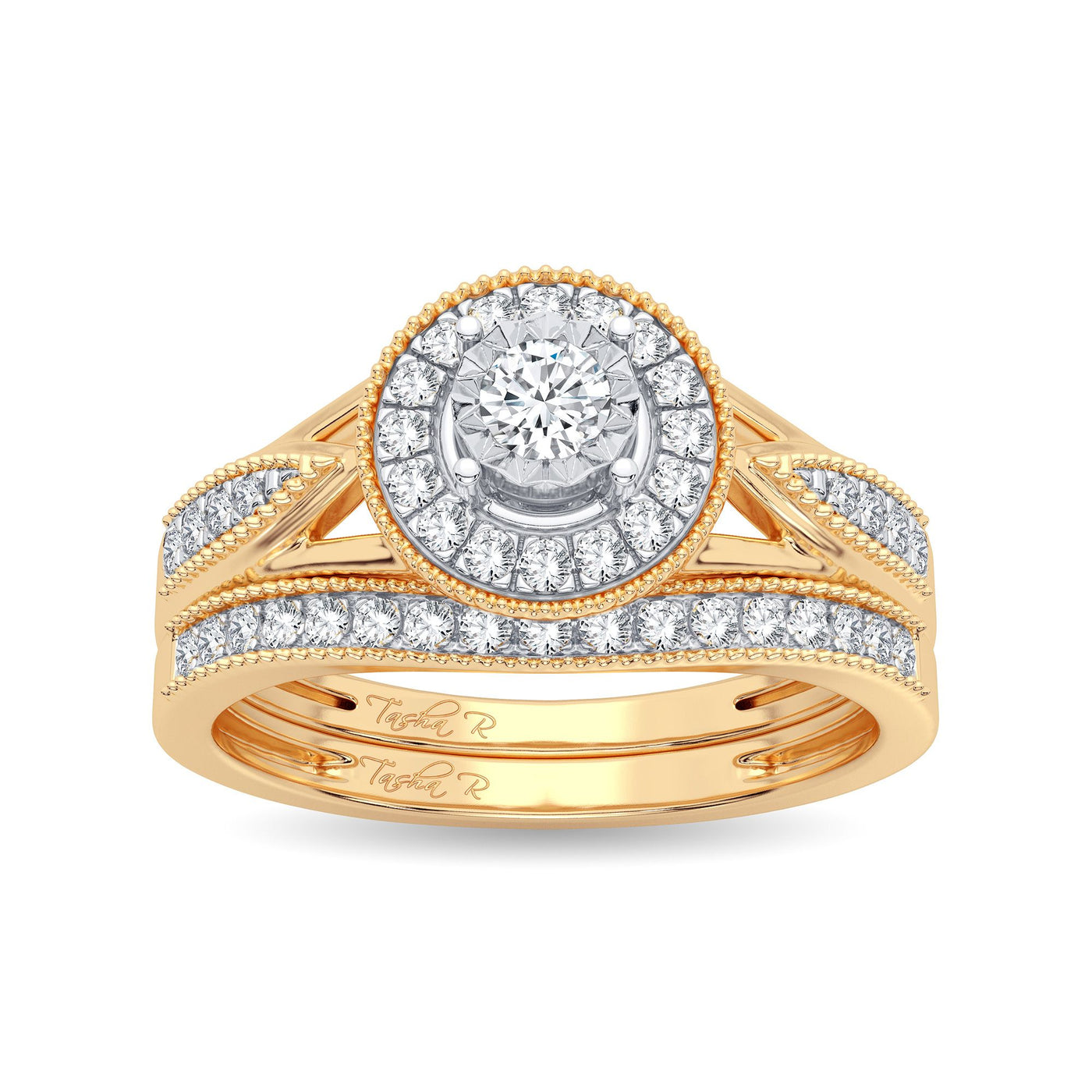 10K 0.36CT Diamond Bridal Ring