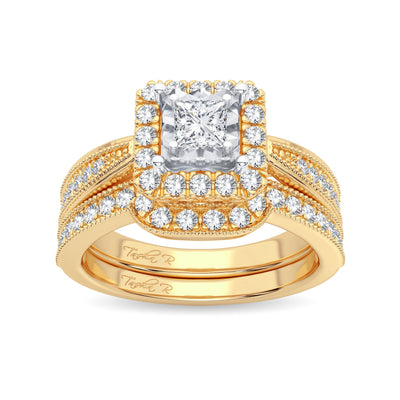 14K 0.75ct Diamond Bridal Ring