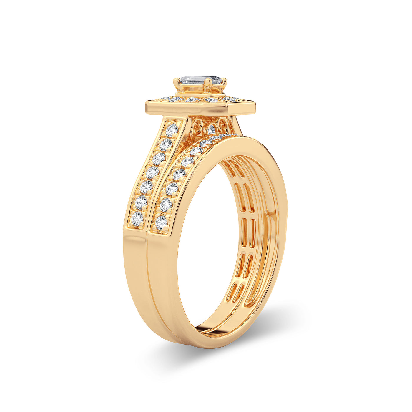 14K 0.68CT Diamond Bridal Ring