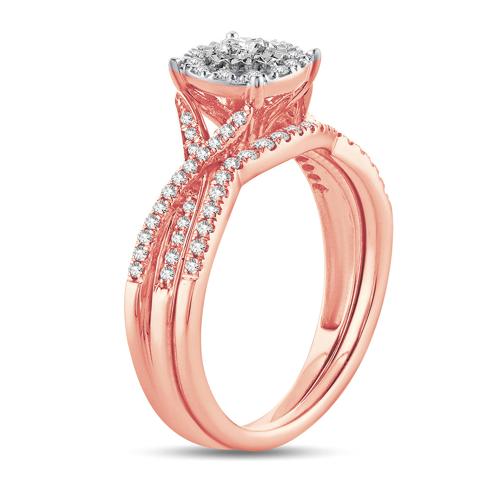 14K 0.43 Diamond Bridal Ring