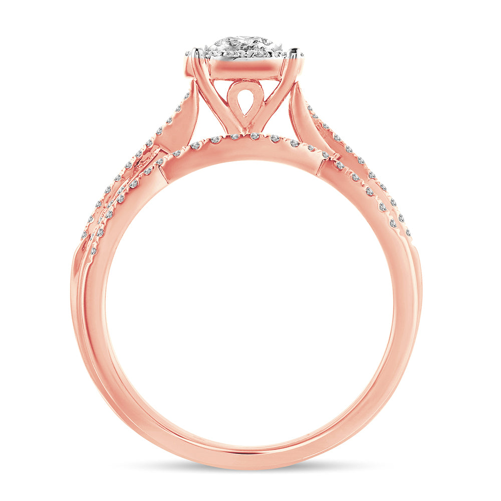 14K 0.43 Diamond Bridal Ring