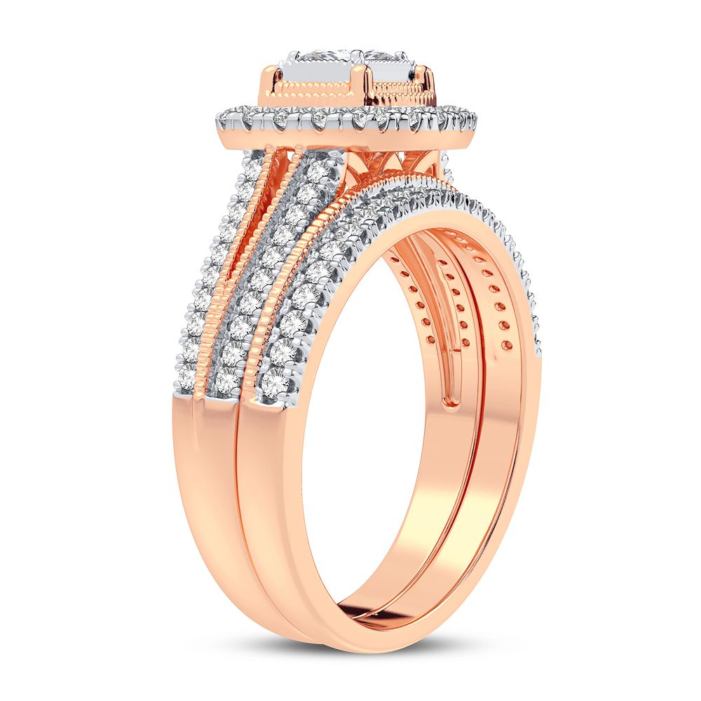 14K 0.62CT Diamond Bridal Ring