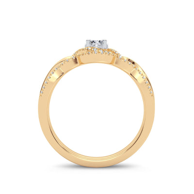 14K 0.25CT Diamond Bridal Ring