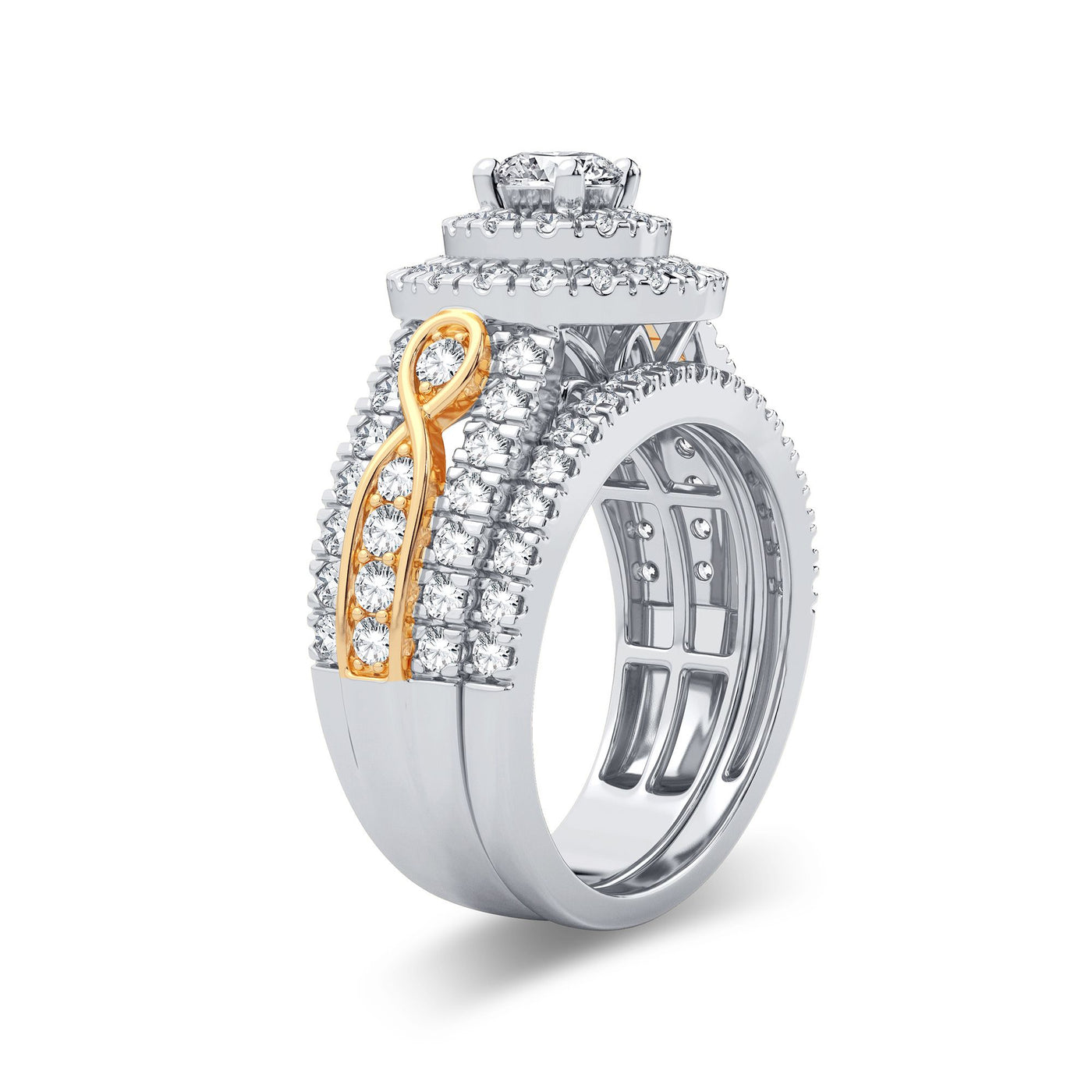 14K 1.75CT Diamond Bridal Ring