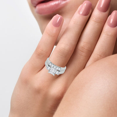 14K  2.12ct Diamond Bridal Ring
