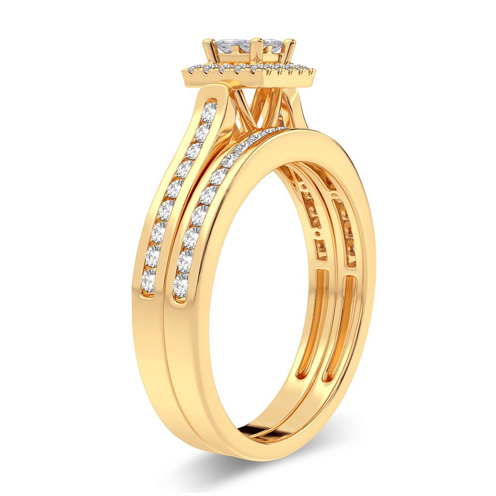 10K 0.42CT Diamond Bridal Ring