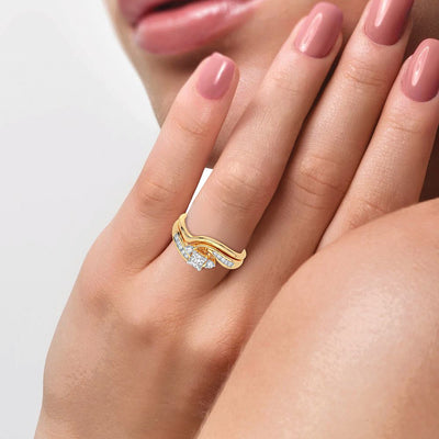 10K 0.35CT Diamond Bridal Ring