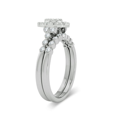14K 0.25ct Diamond Bridal Ring