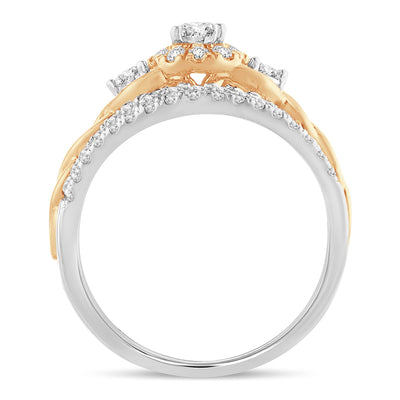 14K  1.01CT  Diamond  BRIDAL  RING