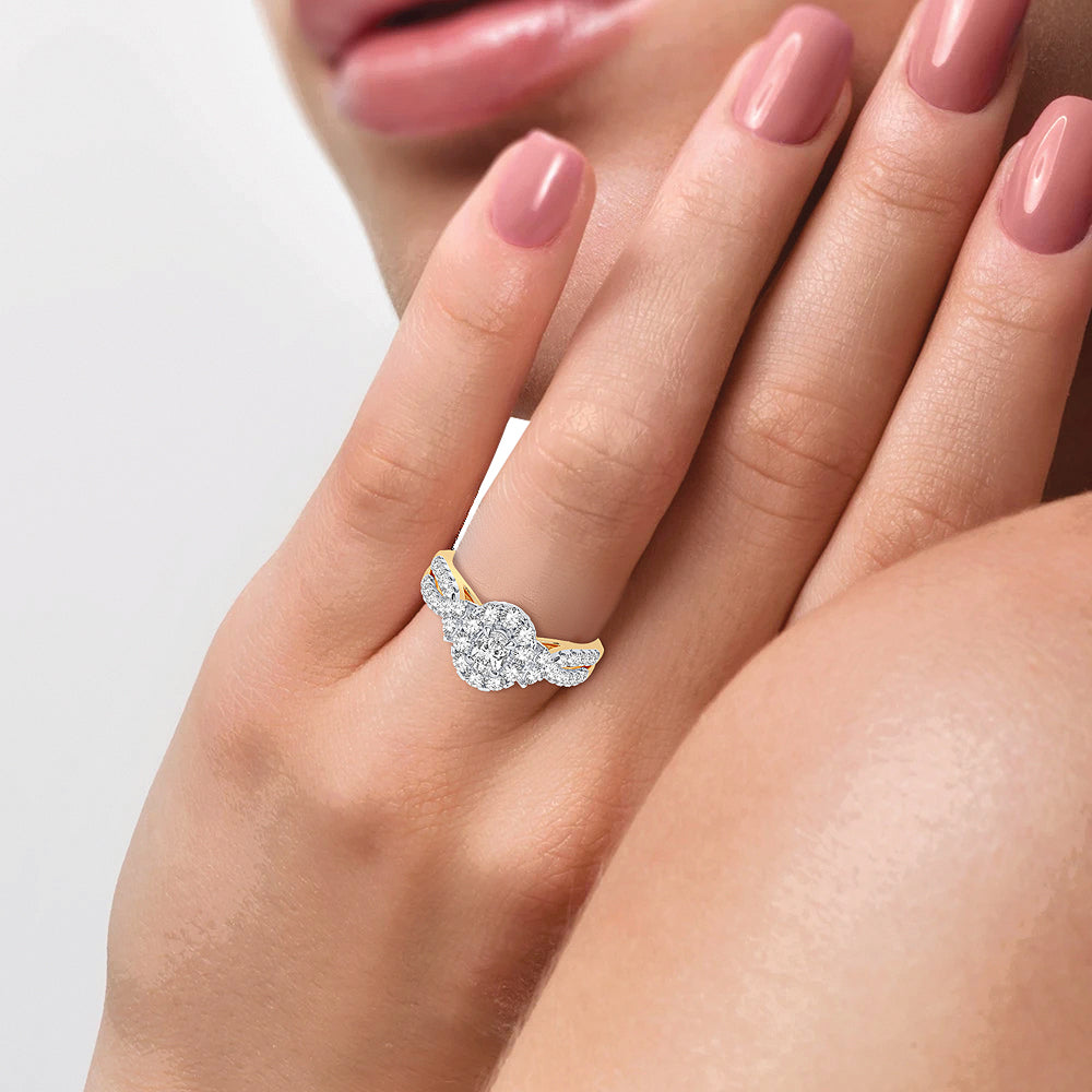 14K  1.00ct Diamond Engagement Ring