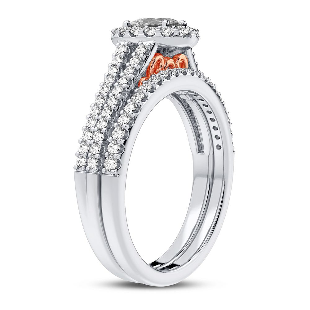 14K 0.90CT Diamond Bridal Ring