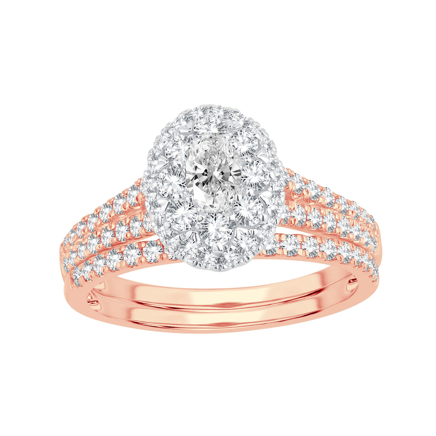 14K 1.14CT Diamond Bridal Ring