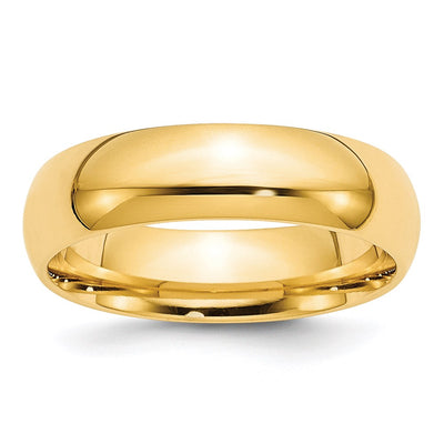 14k 6mm Comfort-Fit Band